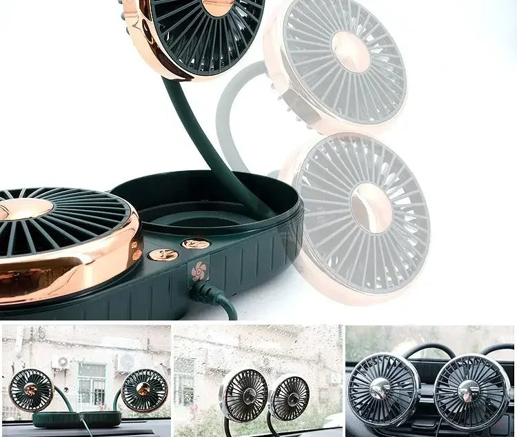Grande ventilador do carro elétrico, resfriamento do caminhão, ar condicionado, saída de ar, ventilador pequeno