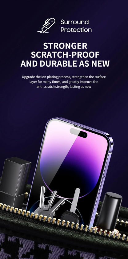 Premium Tempered Glass For iPhone 12 13 14 Pro Max Screen Protector Glass 14 Plus Full Cover With Automatic installer