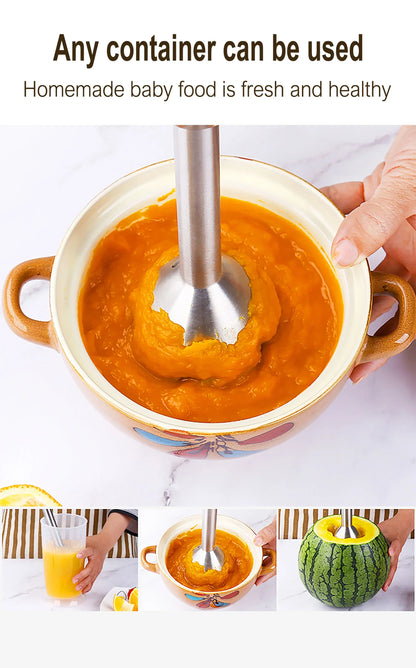 Blender Electric Food Mixer Kitchen Detachable Hand Blender Egg Beater Vegetable Stand Blend Stainless Steel Blade 220V Sonifer