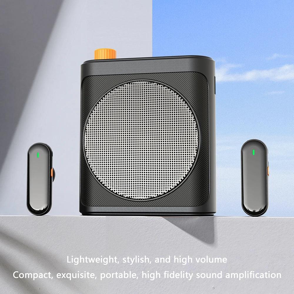 Mini Wireless Megaphone Speaker With Lavalier microphone Portable Voice Amplifier for Teachers, Elderly, Tour Guides, Coaches,