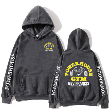 Funny Powerhouse Gym Hoodie Harajuku Men's Oversized Long Sleeve Sweatshirt Geek Fitness Hoody Tracksuit Gothic Streetwear Tops