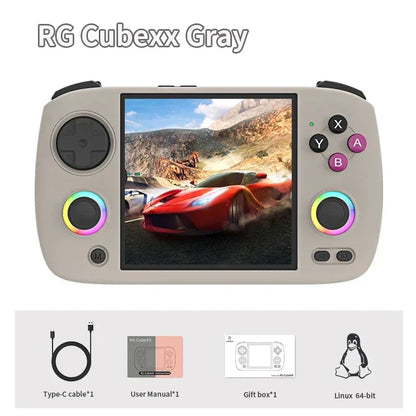 NEW ANBERNIC RG CUBEXX Retro Handheld Game Console Video Player Gaming Linux HD IPS RGB WIFI Bluetooth PSP Games Gift RGCUBEXX