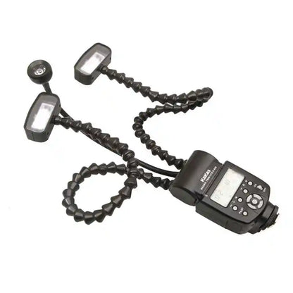 K808 Camera Flash Macro Light Flexible Macro LED Speedlight with Dual Flash Light Universal Flash for DSLR Sony Nikon Canon