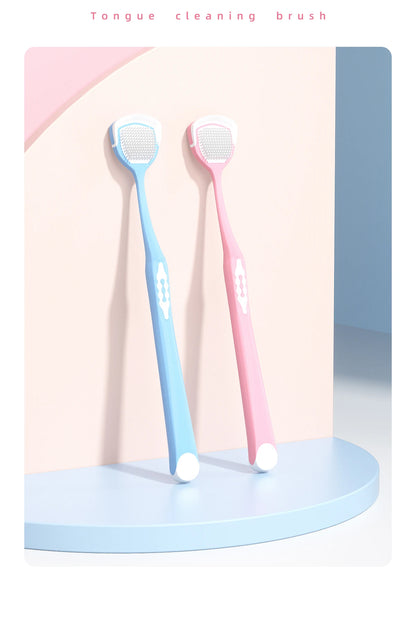Tongue Coating Scraper, Tongue Coating Cleaning Gel, Oral Refreshing Cleaning Toothpaste, Tongue Brush, Cleaner