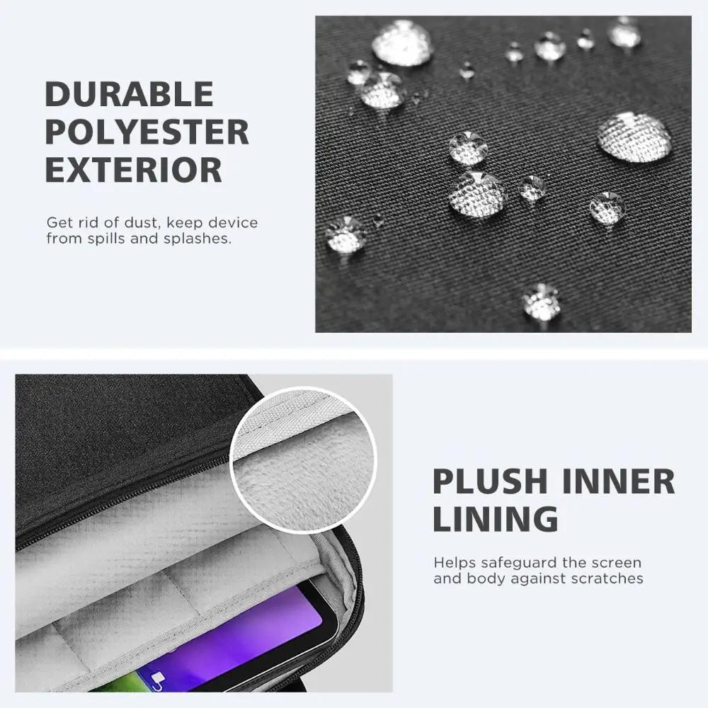 Universal 11/13.3inch Tablet Sleeve Bag Large Capacity Shockproof Laptop Shoulder Bag Waterproof Multilayer Tablet Storage Bag