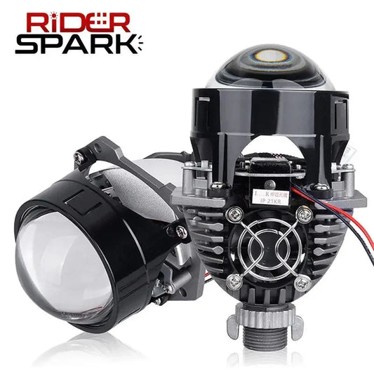 2.5 Inch Bi Led Projector Lens Led Light H4 H7 9005 9006 Car Headlight Bulb High Low Beam 6000K Diode 100W 40000LM Turbo Tuning by PDG ibma