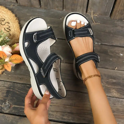 Summer Wedge Sandals for Women 2025 New Plus Size Fashion Non Slip Beach Shoes Casual Woman Lightweight Platform Sandals