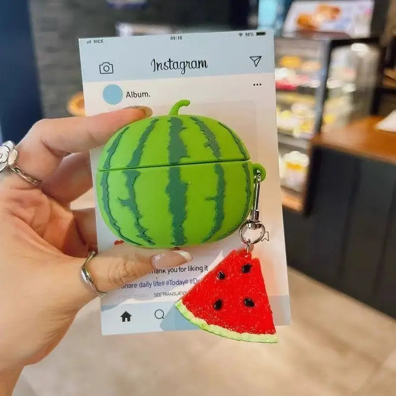 Simulation fruit 3D watermelon cute earphone cover for Huawei Freebuds Pro5 Pro4 Pro3 Pro2 4i 5i 6i 7i 4 5 FreeClip FreeClip2