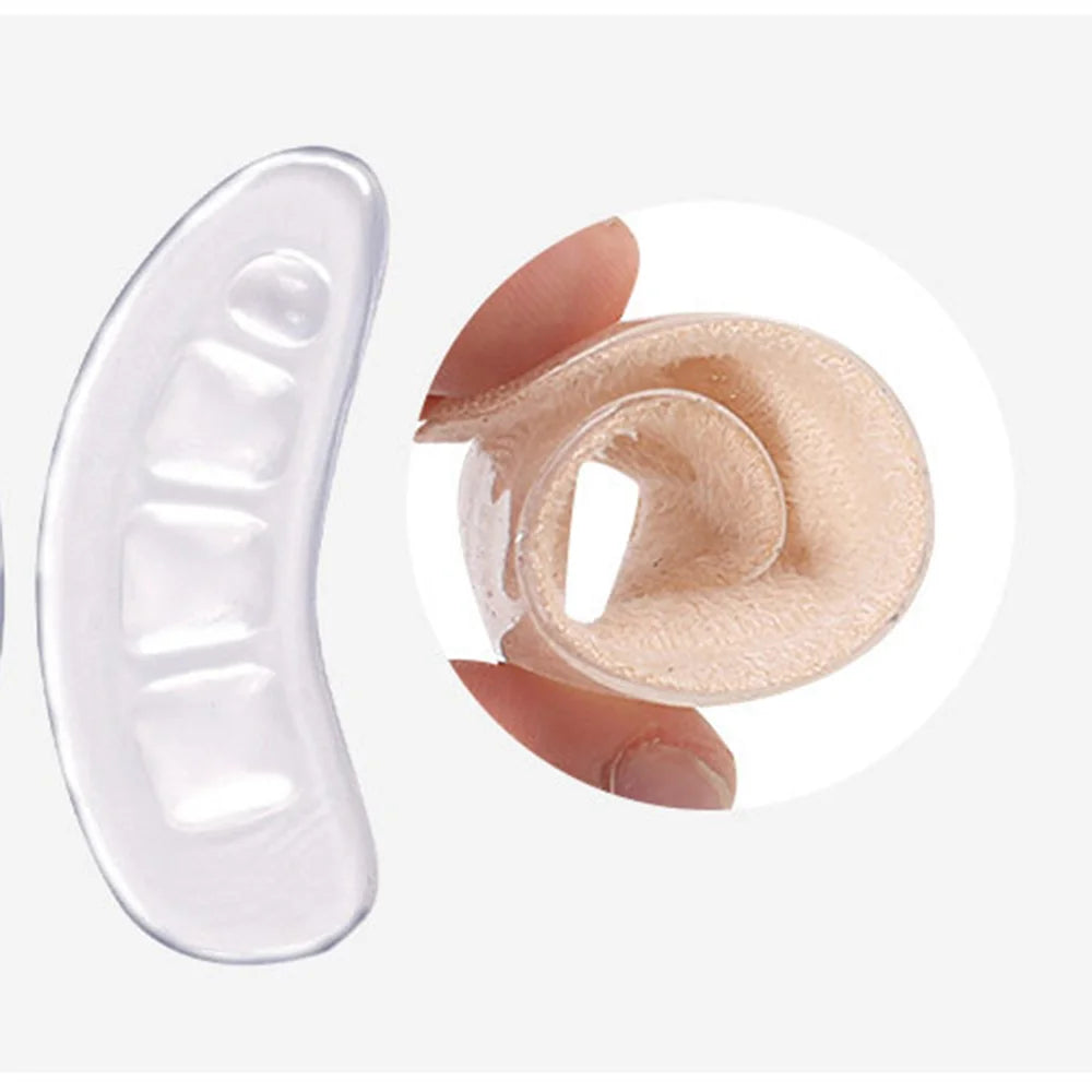 1/2Pair Silicone Pads Forefoot for Women's Shoes Non-slip Insert Self-adhesive Heel Gel Insoles Heels Sandals Anti-Slip Foot Pad