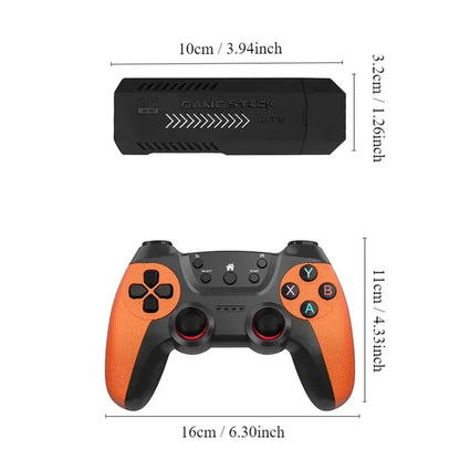 X2 Ultra Pro Retro Game Stick 64GB/128GB Portable Game Console with 4K Video Wireless Controller Supports FC & GBC Game Formats