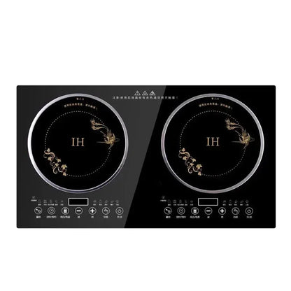 Double-Stove Induction Cooker Household Embedded Panel Cooktop Stove And Ceramic Stove Embedded Dual-Use Independent Control