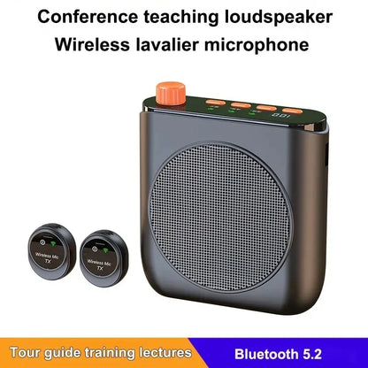 Portable Magnetic Megaphone Voice Amplifier Mini Audio Speaker with Microphone Rechargeable Loudspeaker for Teachers Tour Guider