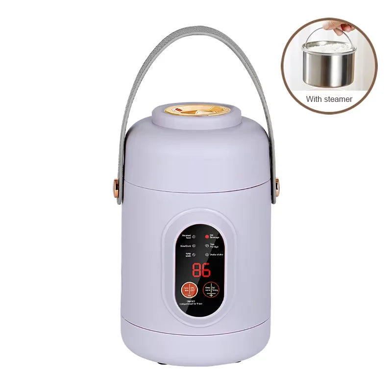 HOMEFISH Multifunctional Rice Cooker Portable Small Travel Electric Kettle Household Hot Pot with 110V US/220V EU Plug