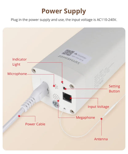 Matter Over WiFi Smart Sliding Curtain Motor Support Google Home Smartthings Homekit Alexa Control Automatic Curtain System