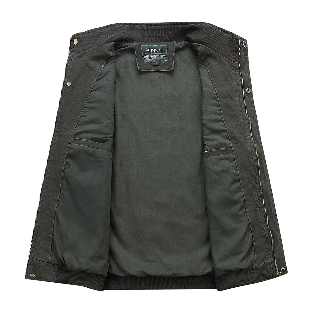 Gilets en coton multipoches pour hommes, grandes tailles XL à 5XL, vestes sans manches pour hommes, printemps-automne, gilets de pêche, gilets de photographie à col.
