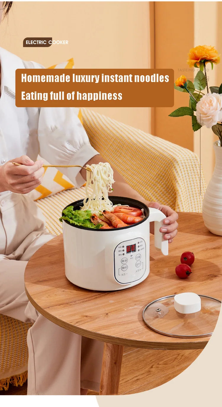 Multifunctional Electric Slow Cooker Portable Dormitory Student Office Staff Mini Electric Pot Stir Stew Non-Stick Rice Cooker