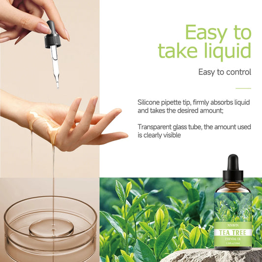 30ml/60ml/100ml tea tree essential oil is suitable for facial hydration, moisturizing, hair care, skin care, and perfume making by PDG ibma