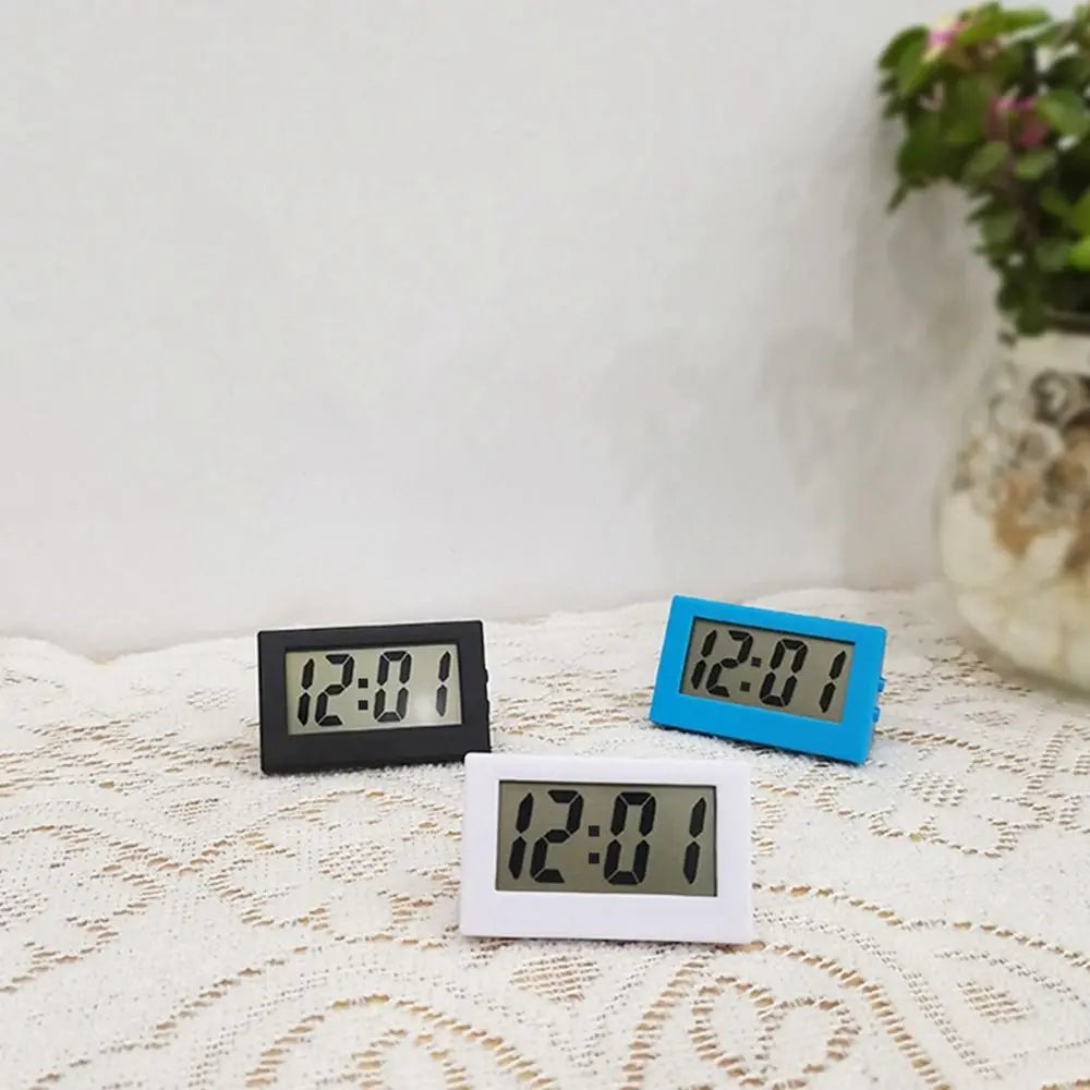 Creative Small Mini Triangle Clock ABS Mute Desk Digital Clock Electronic Simple Home