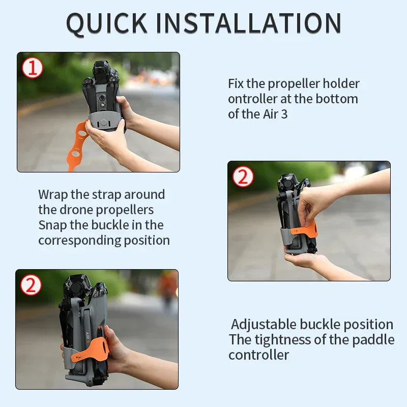 Propeller Holder for DJI Air 3 Propellers Stabilizer Props Fixed Protector Prop Blades Strap Mount Guard Air 3 Drone Accessories