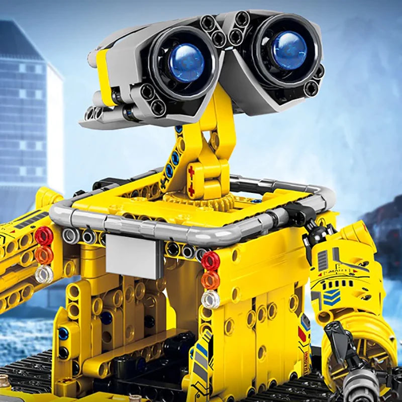 828PCS MOC Cartoon Movie Wall-E Robot Building Blocks City Technical RC Car Robot Model Bricks Assembel Toys for Children Gift