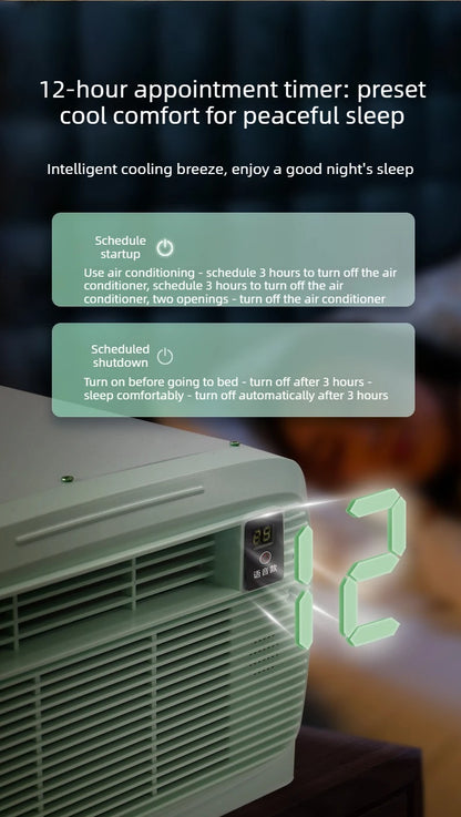 650W Powerful Cooling Portable Air Conditioner Compact Mobile AC for Outdoor Camping Tent Travel