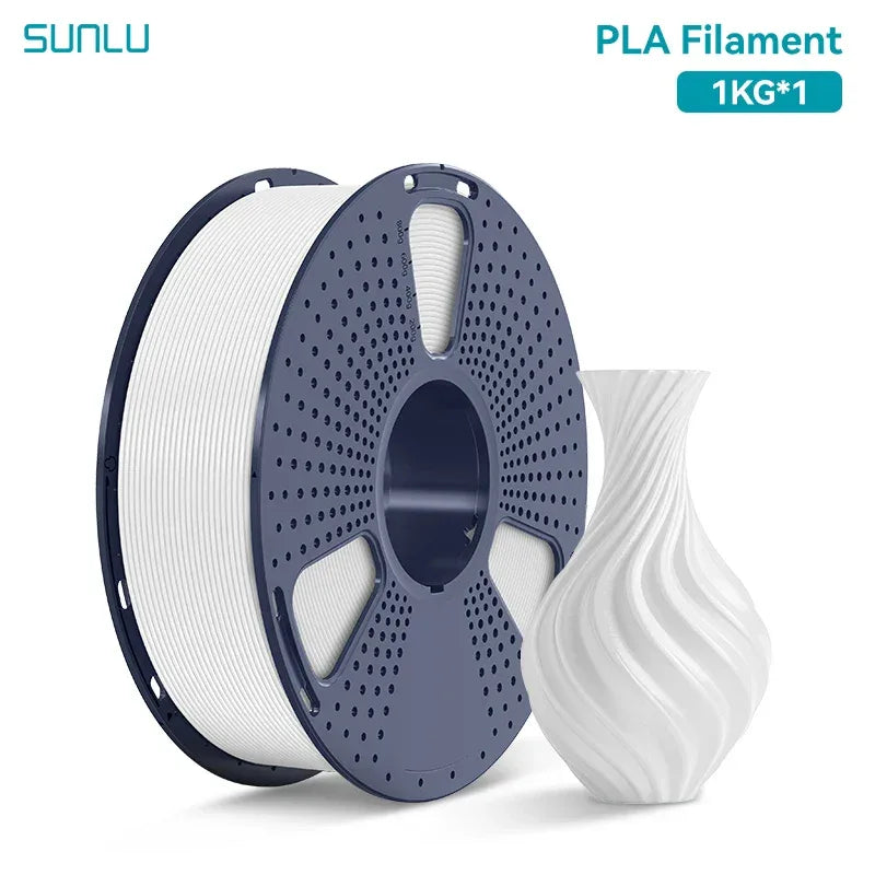 SUNLU 1KG PLA /Clear 3D Printer Filament 1.75mm 1000g Spool (2.2lbs) Neatly Arranged No Knot Filament Fit Most FDM Printer