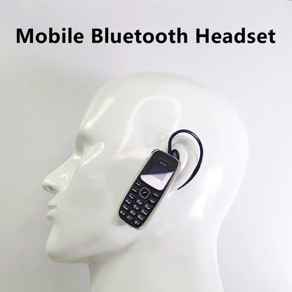 Button Mini Mobile Phone Bluetooth Earphone Dual SIM Cards Low Radiation Pocket Telephone Recording Alarm Backup Phone for Sport