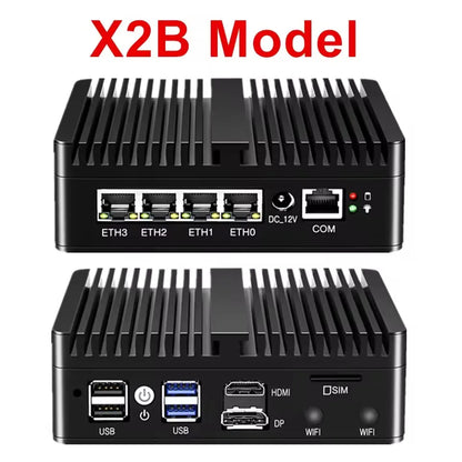 Topton New Intel N150 Firewall Computer J6412 J5005 6305 Soft Router 4x2.5G i226 LAN Industrial Fanless Mini PC pfSense OPNsense