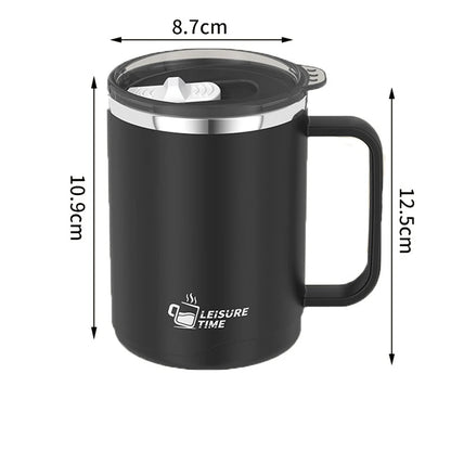 500ML Double-Wall Insulated Thermal Cup 304 Stainless Steel Coffee Cup Portable Water Bottle Keeps Cold and Heat Thermal Mug