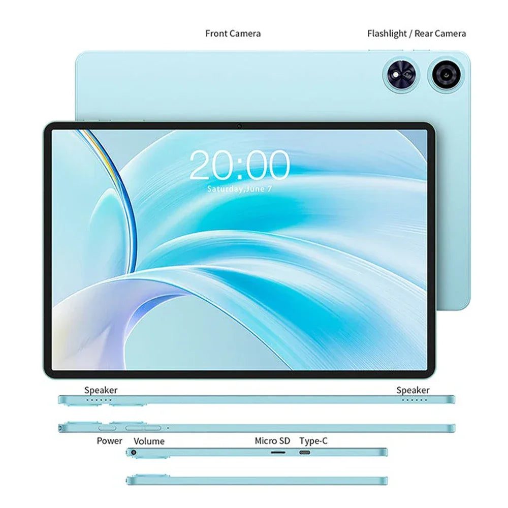 【New】Android 14 Teclast P50 Case Tablet 11" 90Hz Screen Unisoc T606 Octa-Core 4GB 128GB LPDDR4X Wifi BT5.0 7000mAh Battery