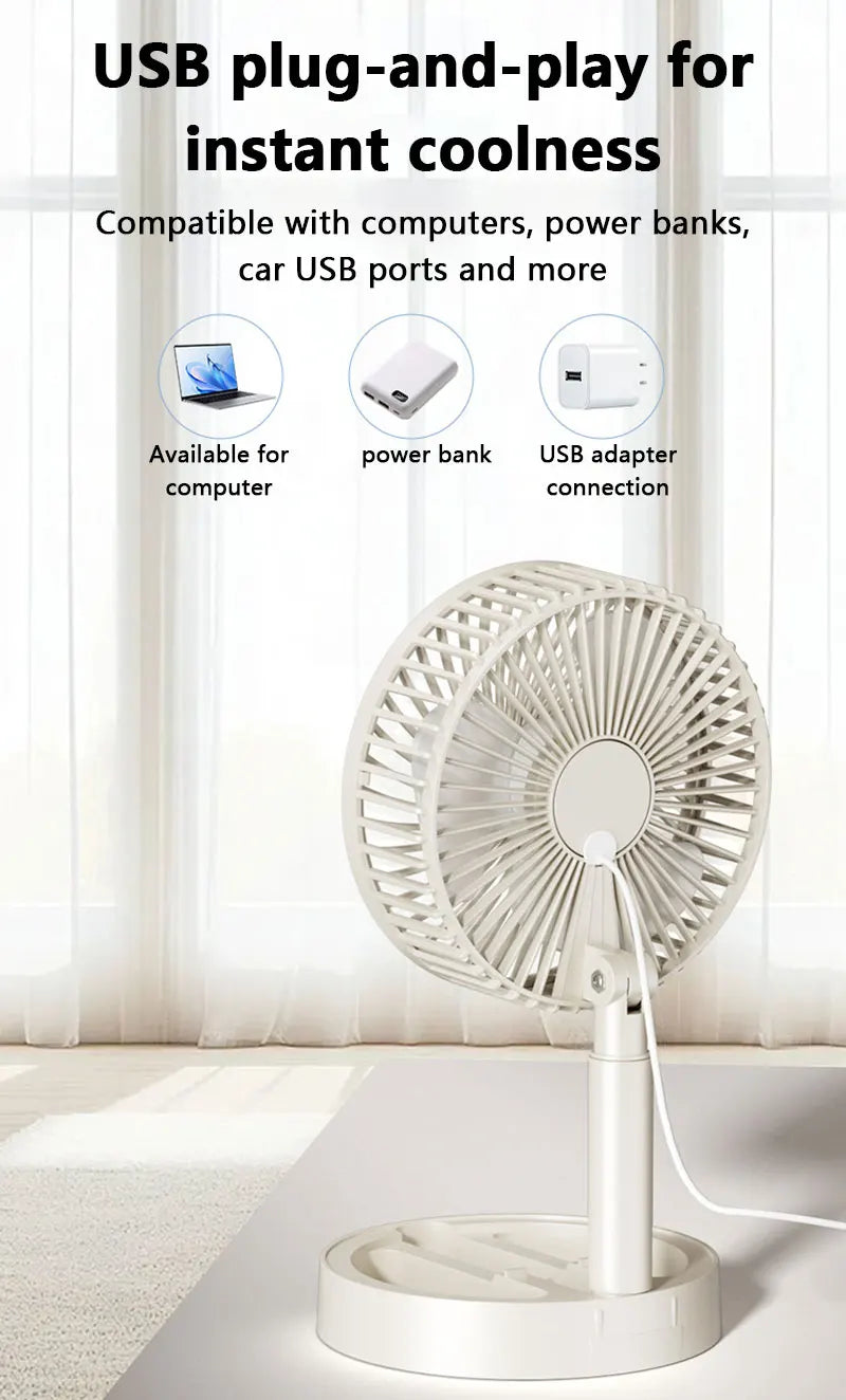 Lenovo USB Direct Desktop Fan Premium airflow Portable Cool Modern Living fan Premium Silent Fan Suitable for dormitory office