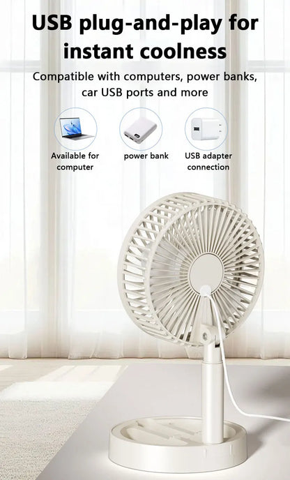 Lenovo USB Direct Desktop Fan Premium airflow Portable Cool Modern Living fan Premium Silent Fan Suitable for dormitory office