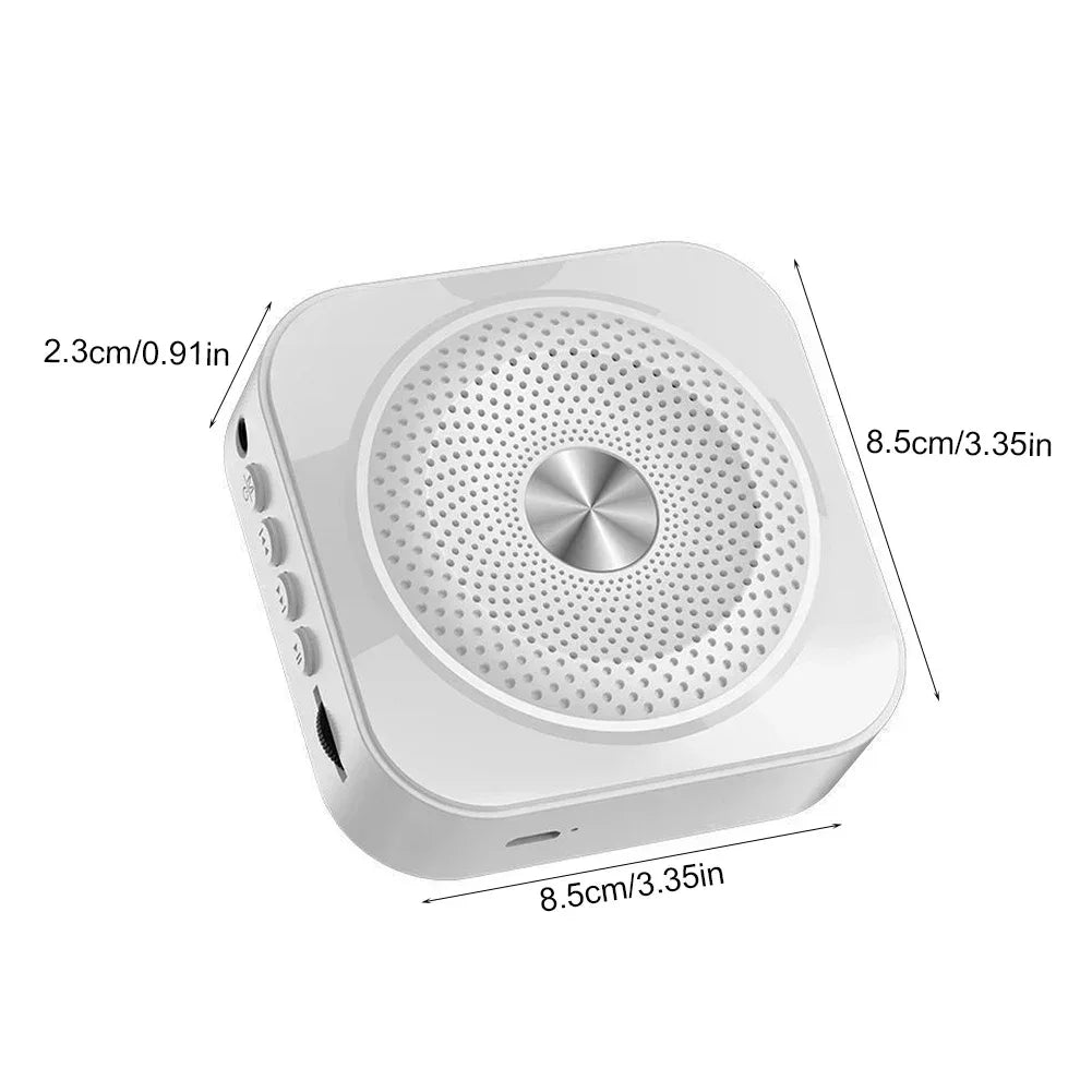 Mini Bee Megaphone Portable Charge Bluetooth4.0 Compatible Megaphone With Lavalier Microphone Waist Hanging Voice Amplifier TF