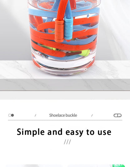 Elastic Laces Sneakers No Tie Shoe laces Colorful Capsule Lock Shoelaces Without ties Kids Adult 0.6cm Flat Shoelace 1Pair/2Pair
