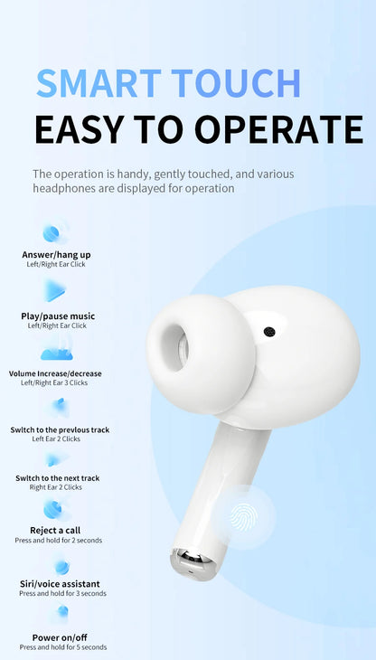 TWS BT 5.2 ENC Handsfree True Wireless In Ear Earbuds Stereo Mini Headphones Earphones Headsets Pro Pods