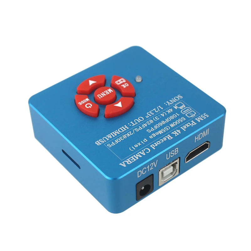 55MP 48MP 4K 1080P HDMI USB Video Microscope Camera 1-130X Infinitely Far C Mount Lens LED Light for Digital Image Acquisition