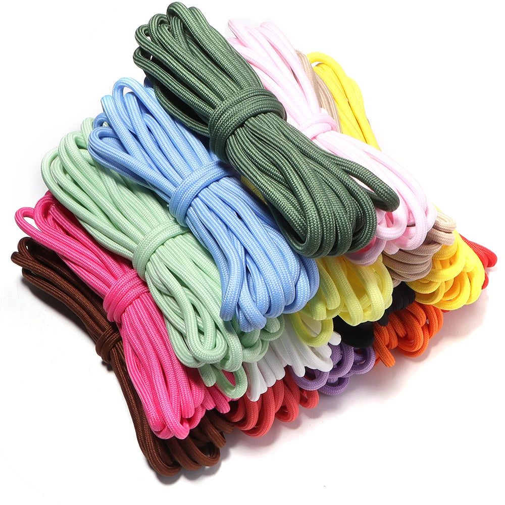 5yards/lot 5mm Colorful Polyester Braided Rope For Jewelry Making DIY Keychian Lanyard Bag Pendant Handcraft Accessories