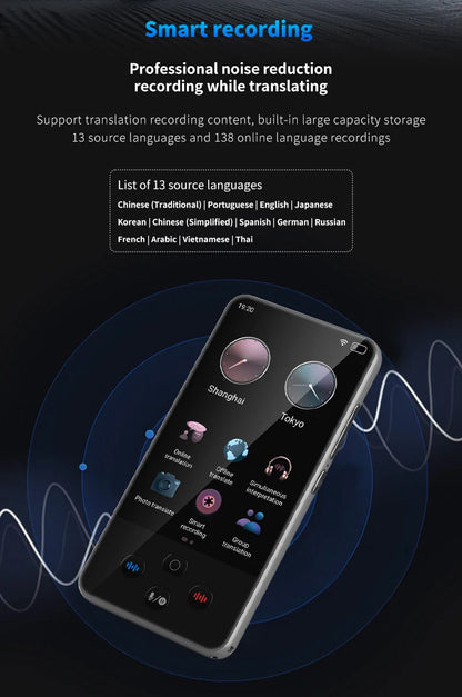 Language Translator Device Support 138 traductor de idiomas en tiempo real Translation AI Translator with ChatGPT Translator