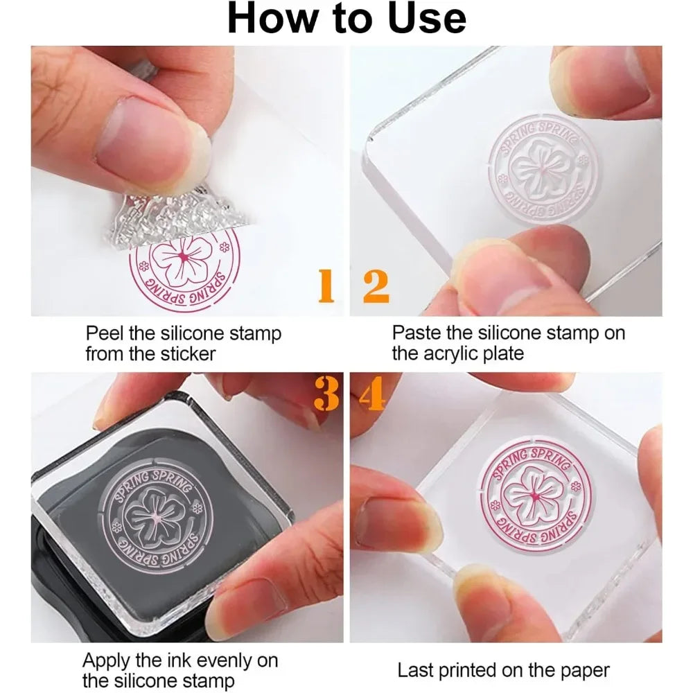 Animal Postman Silicone Clear Stamps Fox Hamster Rabbit Cat Transparent Stamps for Birthday Valentine's Day Cards Making DIY