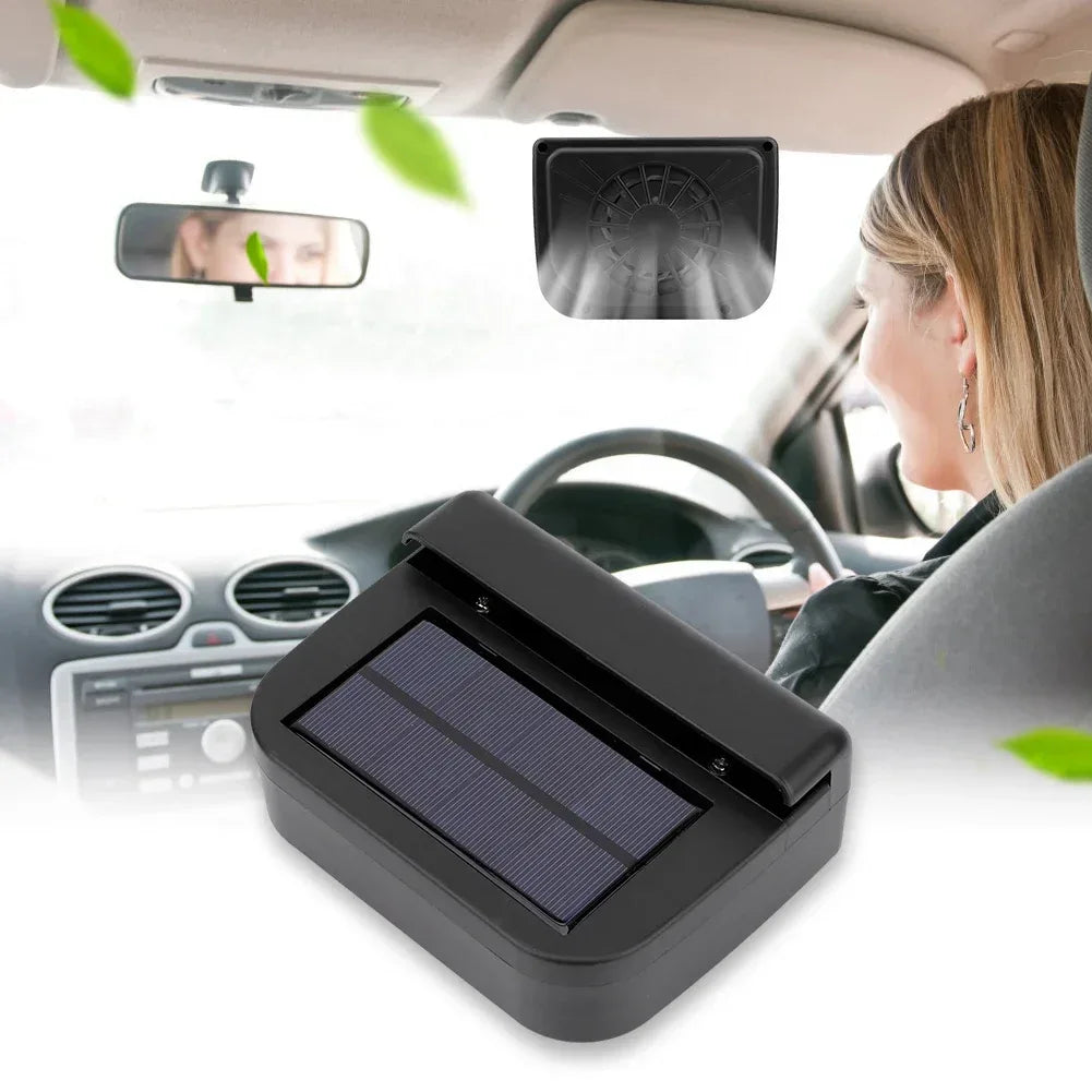 Car Air Vent Fan Car Cooling Fan Car Ventilation Fan Solar Power Car Auto Air Vent Cooling Ventilation System Heater Exhaust Fan