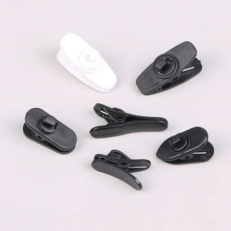 10PCS Earphone Cable Wire Clip Cord Collar Plastic Nip Clamp Organization Holder Headset Audio Line Protable