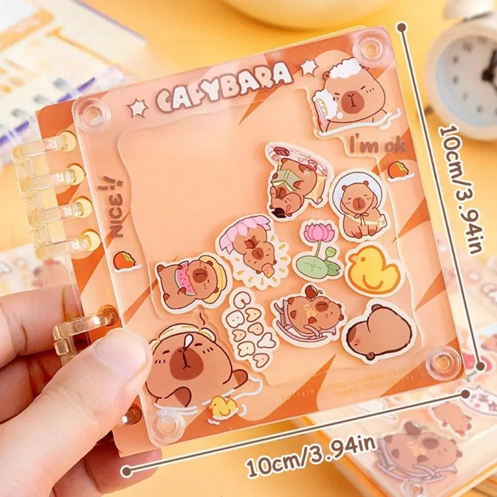 Portable Acrylic Shaking Capybara Book Hand Ledger Notepads Capibara Pocket Book Memorandum Random Cover Kapibara Notebook Study