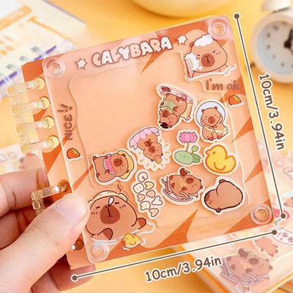 Portable Acrylic Shaking Capybara Book Hand Ledger Notepads Capibara Pocket Book Memorandum Random Cover Kapibara Notebook Study