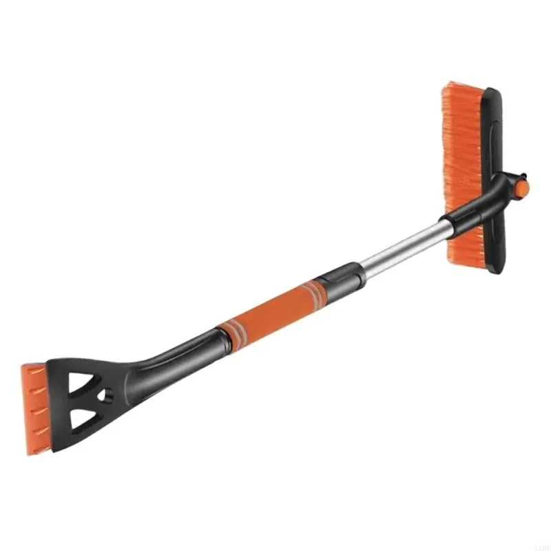 2025 New Three Function Auto Ice Scraper Removal Tool Detachable Design 34 Inch Extendable Rod Foam Cushion Grip For Windshield