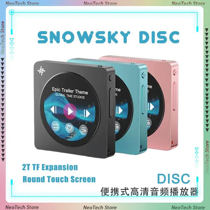 Fiio Snowsky Disc Portable Music Player2T TF Hi-Res HIFI Sound Quality MP3 Player Bluetooth5.4 WiFi USB AUDIO Support SPDIF