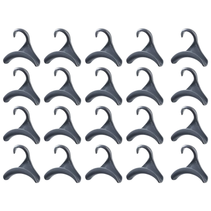 3-20pcs Widen Plastics Hanger Connection Hook Stackable Space Saving Storage Multifunctional Bag and Hat Hanging Rack