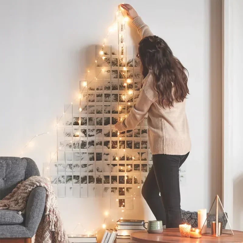 1/5/10pcs Fairy Lights String Button Battery Light Home Decor Living Bedroom Garden Christmas Wedding New Year Ornament Garland