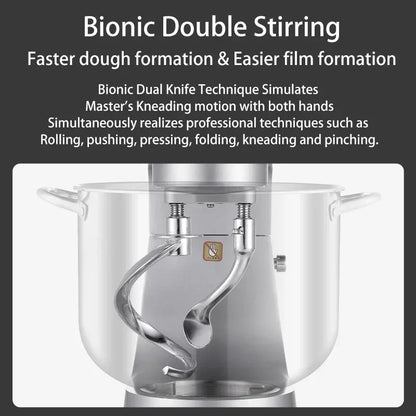 SUNATUR 16L Stand Mixer 2200w electric kitchen blender Commercial Food processor Large capacity Two kneading hooks dough mixer