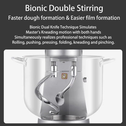 SUNATUR 16L Stand Mixer 2200w electric kitchen blender Commercial Food processor Large capacity Two kneading hooks dough mixer