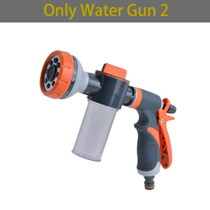 8 Function Foam Lance Water Gun High Pressure Nozzle Jet Garden Car Water Washer Sprayer With Foam Pot Cleaning Car Wash Tool